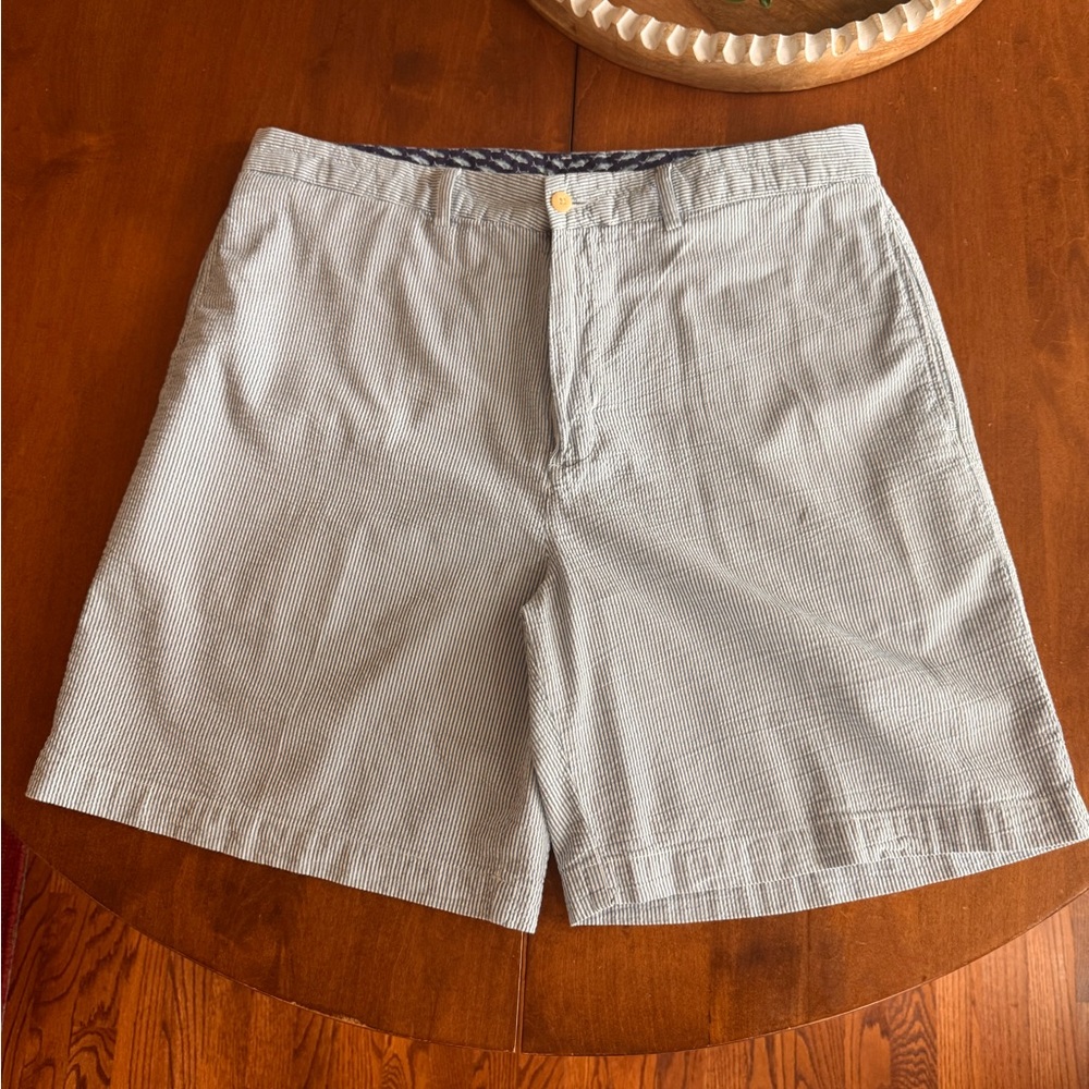 Vineyard Vines Mens Navy Pinstripe Club Shorts SIZE 34